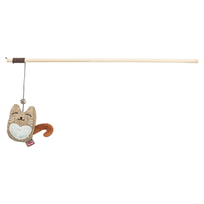 Trixie tige de chat en peluche en bois pour chat avec herbe à chat