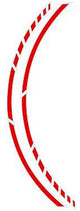 Foliatec pin striping racing rouge