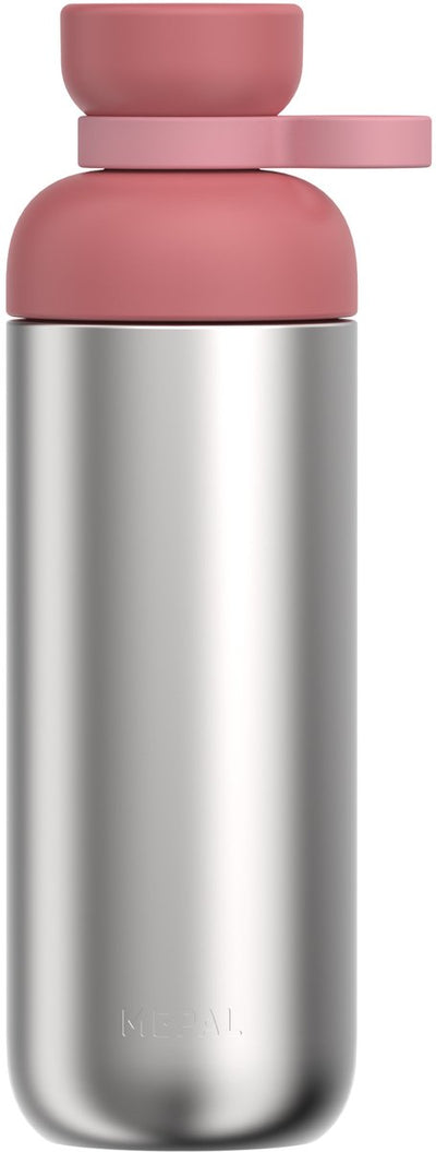 Mepal Gourde en acier inoxydable Vita - 700 ml - 2 ouvertures pour une plus grande facilité de consommation - Gourde en acier inoxydable - mauve vif