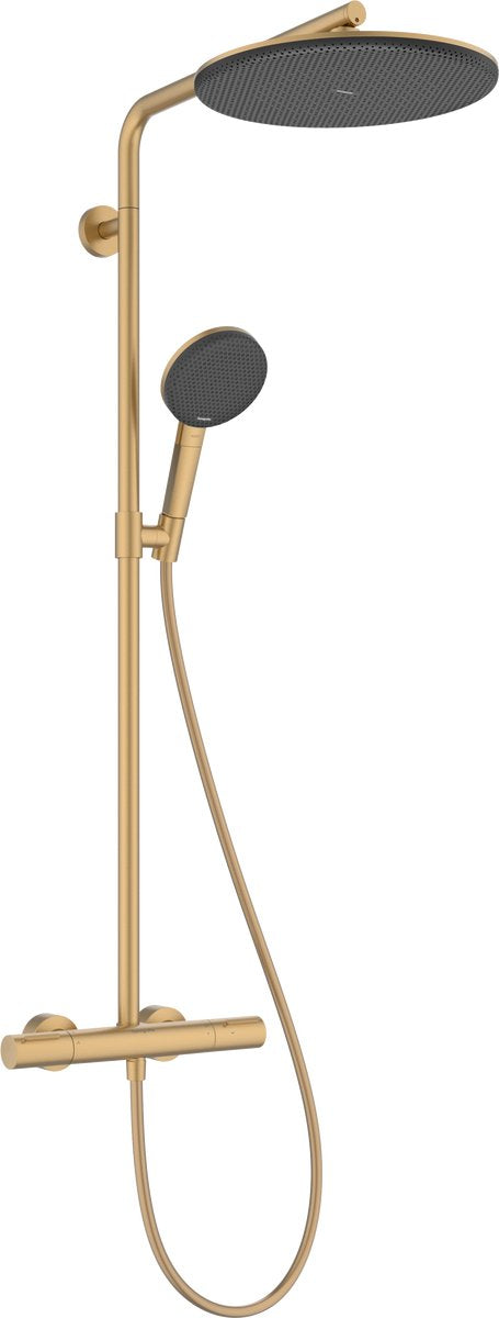 Hansgrohe Raindance Alive s Puro - Colonne de douche - Thermostat Ecostat - Taille 300 mm - 1 fonction jet - Bronze brossé
