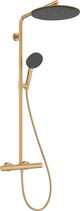 Hansgrohe Raindance Alive s Puro - Colonne de douche - Thermostat Ecostat - Taille 300 mm - 1 fonction jet - Bronze brossé