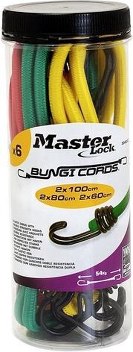 Pot Masterlock de 12 élastiques à double fil (4*60+ 4*80+ 4*100)double crochet inversé