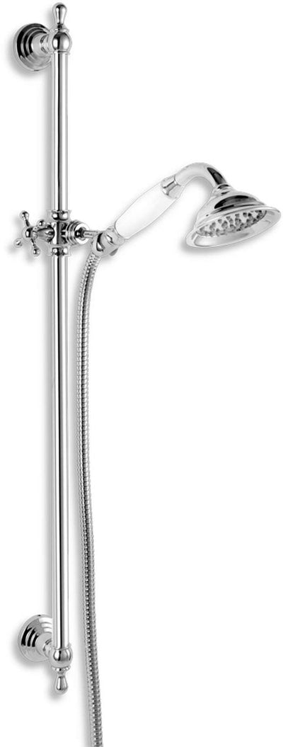 Ensembles de douche Novaservis - ensemble de douche rétro avec douchette, tringle de douche, support de douche et flexible de douche, chrome kitretro,0