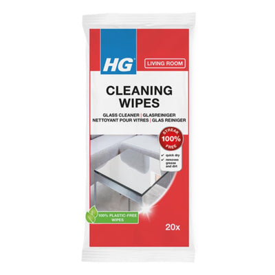 Hg lingettes nettoyantes pour vitres paquet de 20