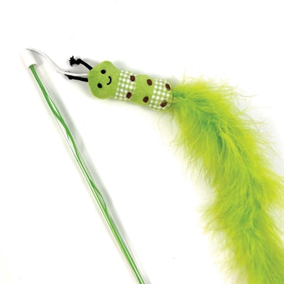 Happy pet tabby patch chat tige chenille vert