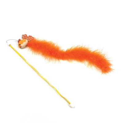 Happy pet tabby patch chat canne à pêche poisson rouge orange