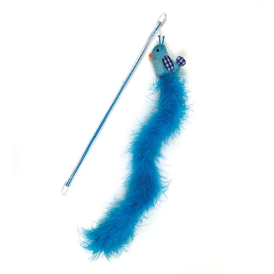 Happy pet tabby patch chat tige oiseau bleu