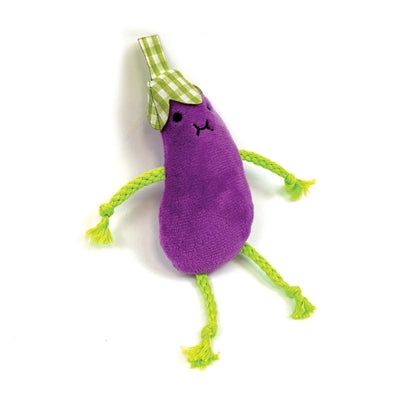 Aubergines tabby patch Happy Pet avec herbe à chat