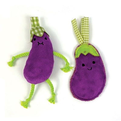 Aubergines tabby patch Happy Pet avec herbe à chat
