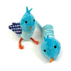 Happy pet tabby patch oiseau bleu