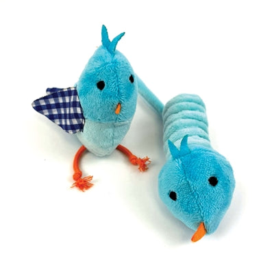 Happy pet tabby patch oiseau bleu