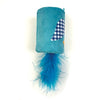Happy pet tabby patch oiseau hochet et rouleau bleu