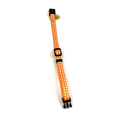 Happy pet tabby patch collier chat diamant orange