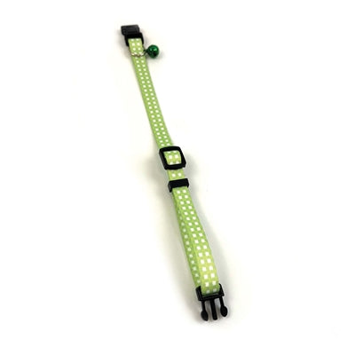 Happy pet tabby patch collier chat diamant vert