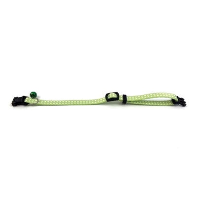 Happy pet tabby patch collier chat diamant vert