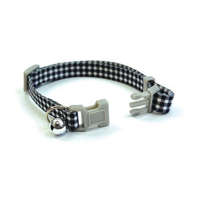 Happy pet tabby patch collier chat diamant noir