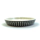 Happy pet tabby patch bol à nourriture pour chat diamant céramique noir et blanc