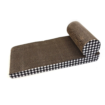 Happy pet tabby patch tapis à gratter chaise longue en carton