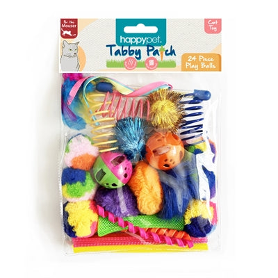 Lot de boules patches Happy Pet Tabby