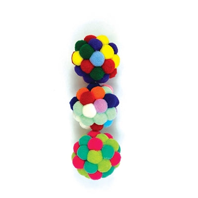 Boule à pompons Happy Pet Tabby Patch assortie