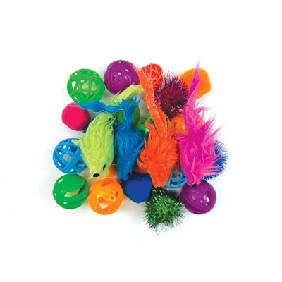 Jouets de pack de variations de patchs tabby Happy Pet