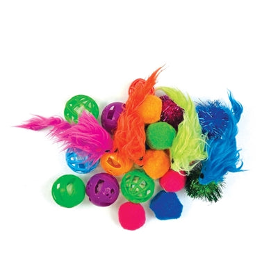 Jouets de pack de variations de patchs tabby Happy Pet