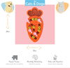 Jouet d'intelligence de puzzle de carotte de patch de tabby d'animal familier heureux