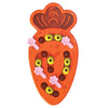 Jouet d'intelligence de puzzle de carotte de patch de tabby d'animal familier heureux