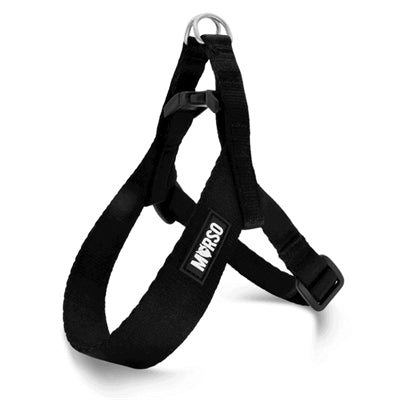 Morso mini harnais pour chien réglable recyclé noir