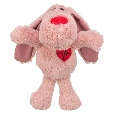 Trixie peluche chien Saint Valentin rose