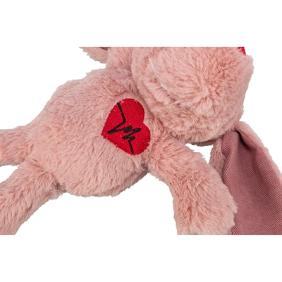 Trixie peluche chien Saint Valentin rose