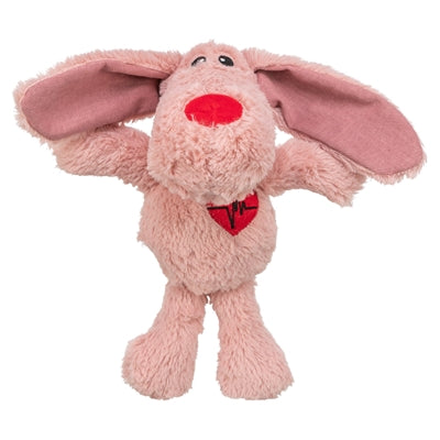 Trixie peluche chien Saint Valentin rose
