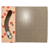 Trixie planche à gratter Valentine avec boules rectangulaire en carton abricot