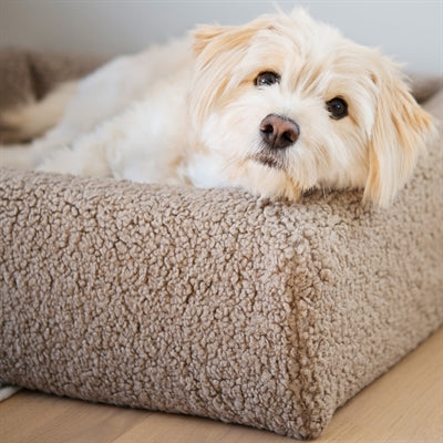 Housse de lit Bia premium teddy beige