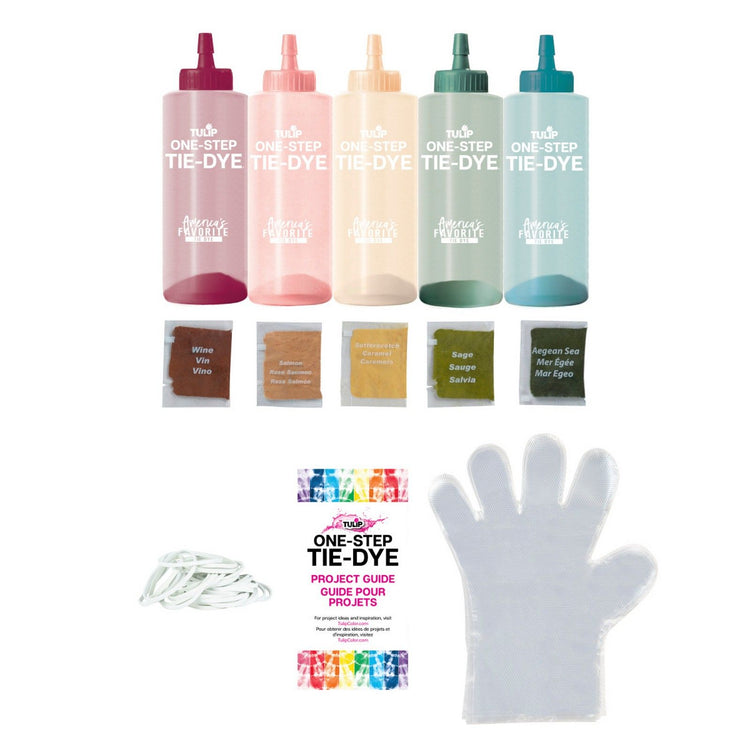Tulipe tie-dye tulipe en une étape • kit tie-dye 5 couleurs nature sauvage