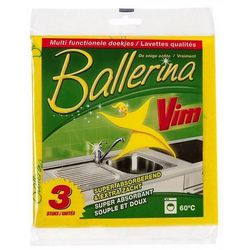 Lingettes nettoyantes vim ballerine jaune