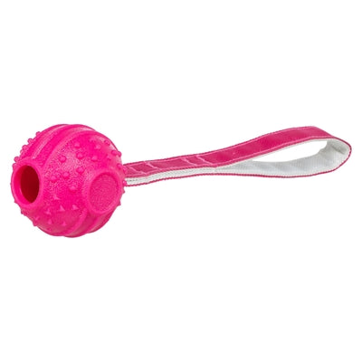 Trixie balle à lancer soft strong tpr rose