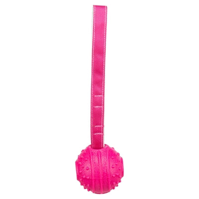 Trixie balle à lancer soft strong tpr rose