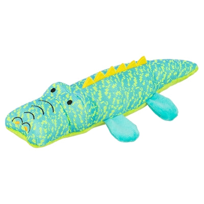 Tissu Trixie crocodile vert aqua