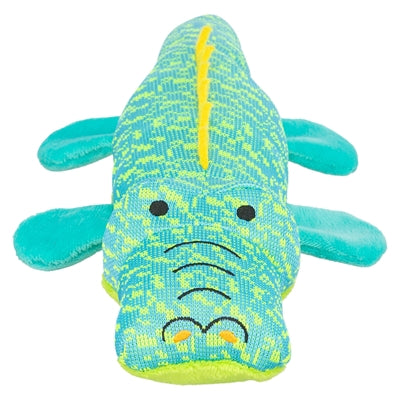 Tissu Trixie crocodile vert aqua