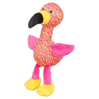 Tissu Trixie avec des flamants roses et jaunes