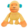 Tissu Trixie avec des singes jaune orange