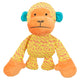 Tissu Trixie avec des singes jaune orange