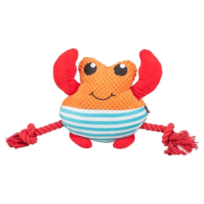 Crabe Trixie avec corde de soie orange