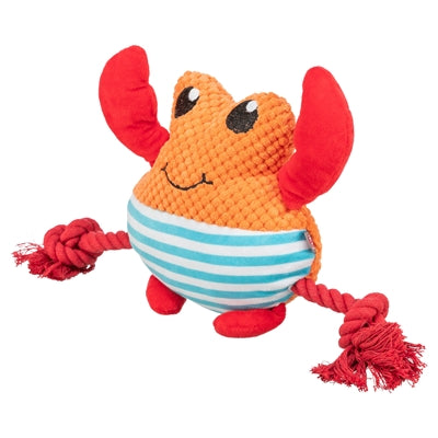 Crabe Trixie avec corde de soie orange