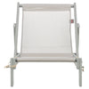 Trixie chaise de plage bois gris