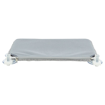 Trixie hamac de fenêtre pliable en peluche maille blanc gris