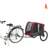 Trixie chien vélo chat gris rouge