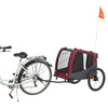 Trixie chien vélo chat gris rouge