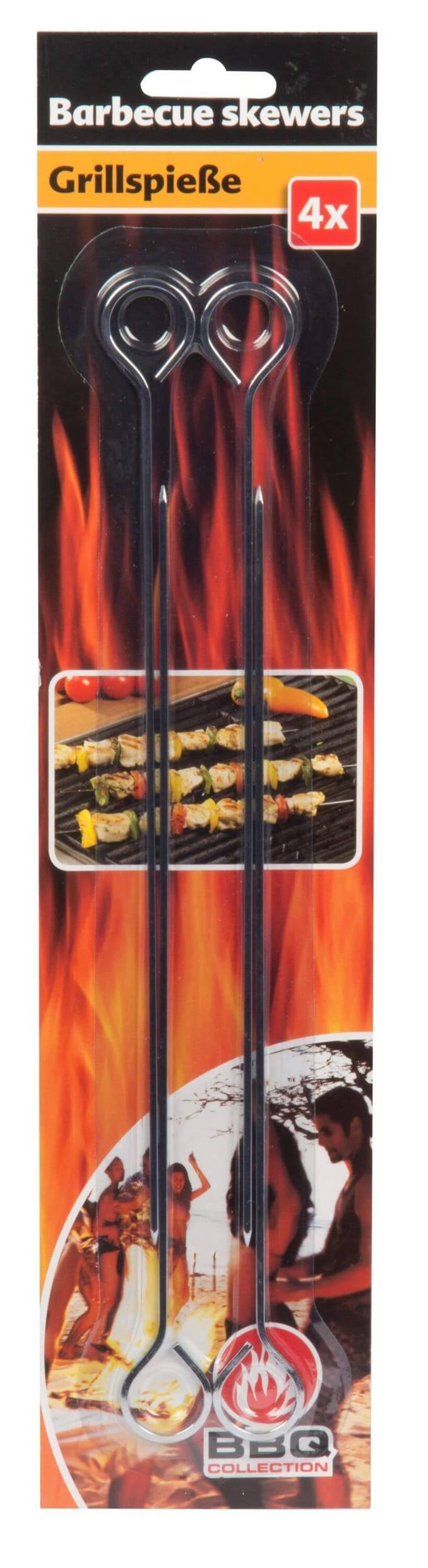 Collection de barbecue BBQ Collection Barbecue Barbecue 24 cm 4 pièces en acier inoxydable